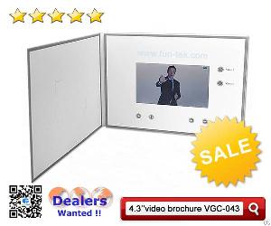 Customized Promotional Lcd 4.3 Inch Video Catalogue Brochure Vgc-043 For Sales