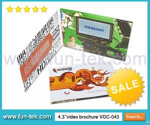 Latest Lcd Video Brochure Usa Greeting Cards With Premium Quality Artwork Printing Vgc-043