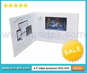 Top Selling 4.3 Inch Lcd Screen Video Brochure Advertising Card Vgc-043 For Business Promotions