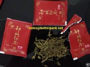 loose tea sachet packing machine leaf plastic pouch packaging