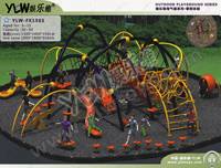 amusement outdoor playground park children climbing equipment spider man