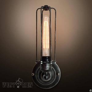 Bulbs Guard Wall Lamp Fixture Edison Light