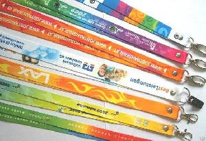 Promotional Gift Ribbon Strap Custom Printed / Heat Transfer Lanyard