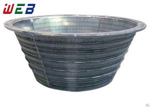 stainless steel wedge screen centrifuge basket