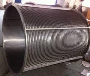 Reversed Profile Wedge Wire Screen With Drum