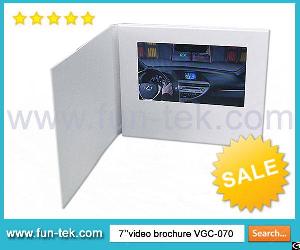 a4 format 7 video brochure lcd tft greeting card mailer catalogue vgc 070