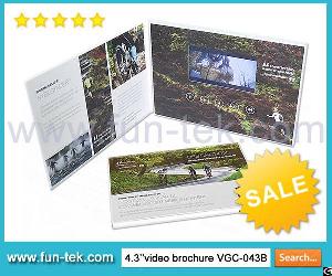 A5 Vgc-043 Video Greeting Card Lcd Brochure For Marketing Campaigns Corporate Promotional Events