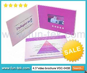 Auto Play Video Music Photo Audio Lcd Brochure Greeting Card New Arrival Vgc-043 Fun Electronics