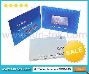 Bespoke Video Brochure Specialist Standard A5 Layout 148 X 210 Mm 4.3 Inch Customized Lcd Screen