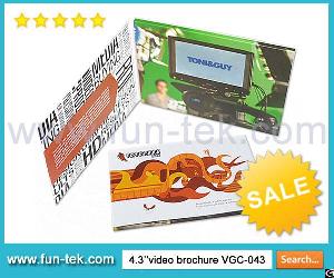 catch fun video brochure vgc 043 lcd print cards mailers promotional gifts