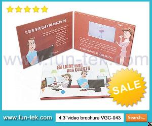 Expose Your Products To Your Customers With Fun Video Brochure Vgc-043 A5 Landscape 256mb 600mah