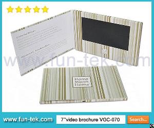 Sales Project A5 Format 7 Inch Video Brochure Vgc-070t China Lcd Greeting Card Since 2009