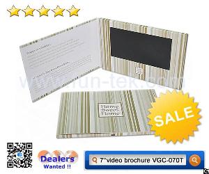 Uae Professional Touch Screen Lcd Video Display Card Product Brochure A5 Mailer Vgc-070t