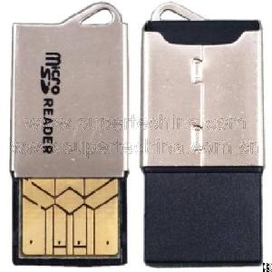 Super Thin Metal Usb Micro Sd Card Reader-s1a-8017d