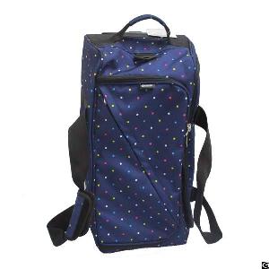 eminent 600d polyester luggage trolley case
