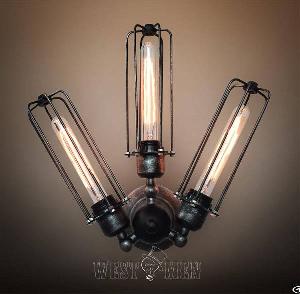 Mid Century Retro Rustic Wall Lamp Industrial Flush Mounted Sconces Country Ceiling Lighting Art Dec