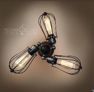 Vintage Industrial Rustic Steampunk Wall Sconce Lamp Wrought Iron Adjustable Light