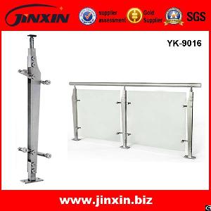 stainless steel stair glass railing