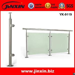 Made-in-china Stainless Steel Square Glass Handrail Balustrades For Staircase