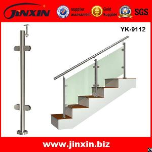 Stainless Steel Glass Balustrade Side Fixing / U Channel Railing