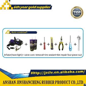 Auto Combine F Inflator Have Light Valve Core Removal Tire Sealant Tire Repair Four-piece Suit