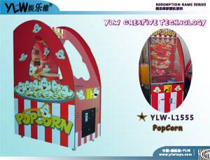 Coin Popcorn, Coin Operated Lottery Machine, Redemption Ticket Games, Indoor Arcade Game