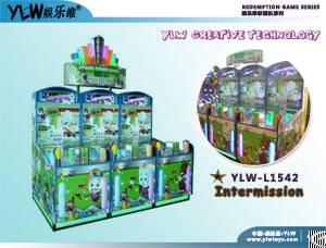 Indoor Arcade Games With Coin Operate, Coin Operated Amusement Lottery Machine, Redemption Ticket Ga