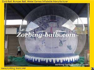 inflatable snow ball show globe christmas snowing festival showing sphere