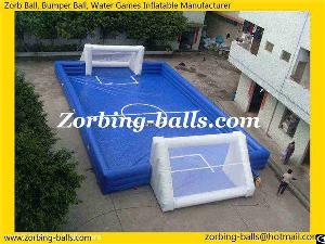 Inflatable Soccer Field, Football Pitch, Inflatable Game, Water Football Game