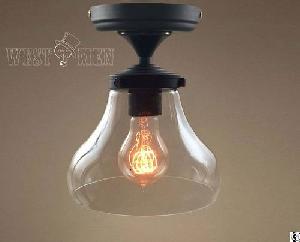 modern vintage glass ceiling hanging lamp shade mini aisle light