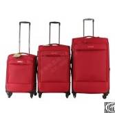 Stock 3pcs Nylon Luggage Set With Universal Wheels