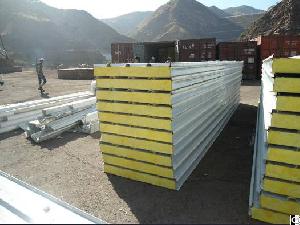 Metal Glass Wool Sandwich Panel Wall Panel