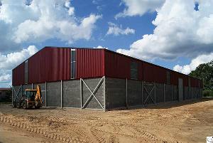 frame saving light steel structure warehouse