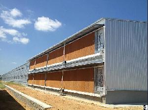 prefabricated steel structure enclosed poultry house chicken