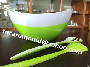 Co Injection Cutlery Mold, Multi Injection Kitchenware Mold, China Rotational Molding Technology