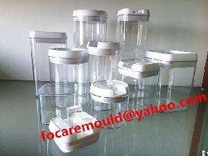 transparent tub mold food container molds liquid box mould lock storage