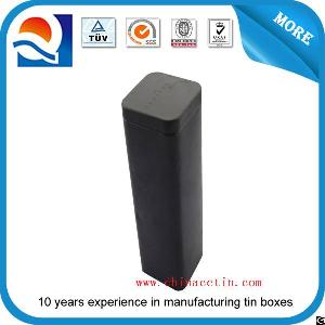 Black Square Metal Food Tin Box For Rice Factory