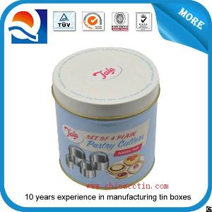 printed rectangular cd tin case hinged lid