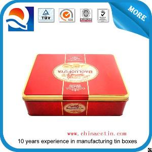 Lovely Rectangular Sweets Tin Box Wholesale