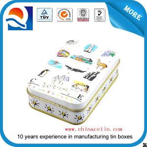 Rectangular Cosmetic Tin Box Wholesale