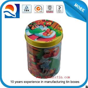 Round Food Grade Tin Box For Biscuit Wholesale