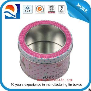 Silver Plain Cd Tin Box With Embossed Base