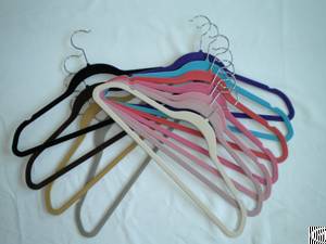 Flocked Clothes Hanger