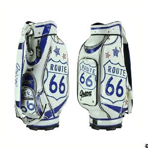 route 66 caddie golf cart bag 7 pocket zip belly panel cuff 6 club dividers