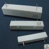 horizontal cement fixed resistor sqh