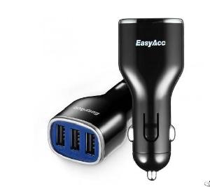 24w 4 8a 3 port usb car charger