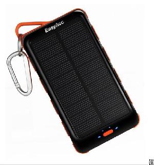 easyacc 15000mah power bank built solar panel portable