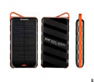 Easyacc 15000mah Solar Panel Power Bank With Dual Usb