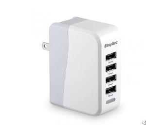 easyacc smart 20w 4a 4 port usb wall charger