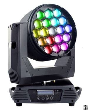 19pcs 15w 4in1 led moving head wash zoom par light